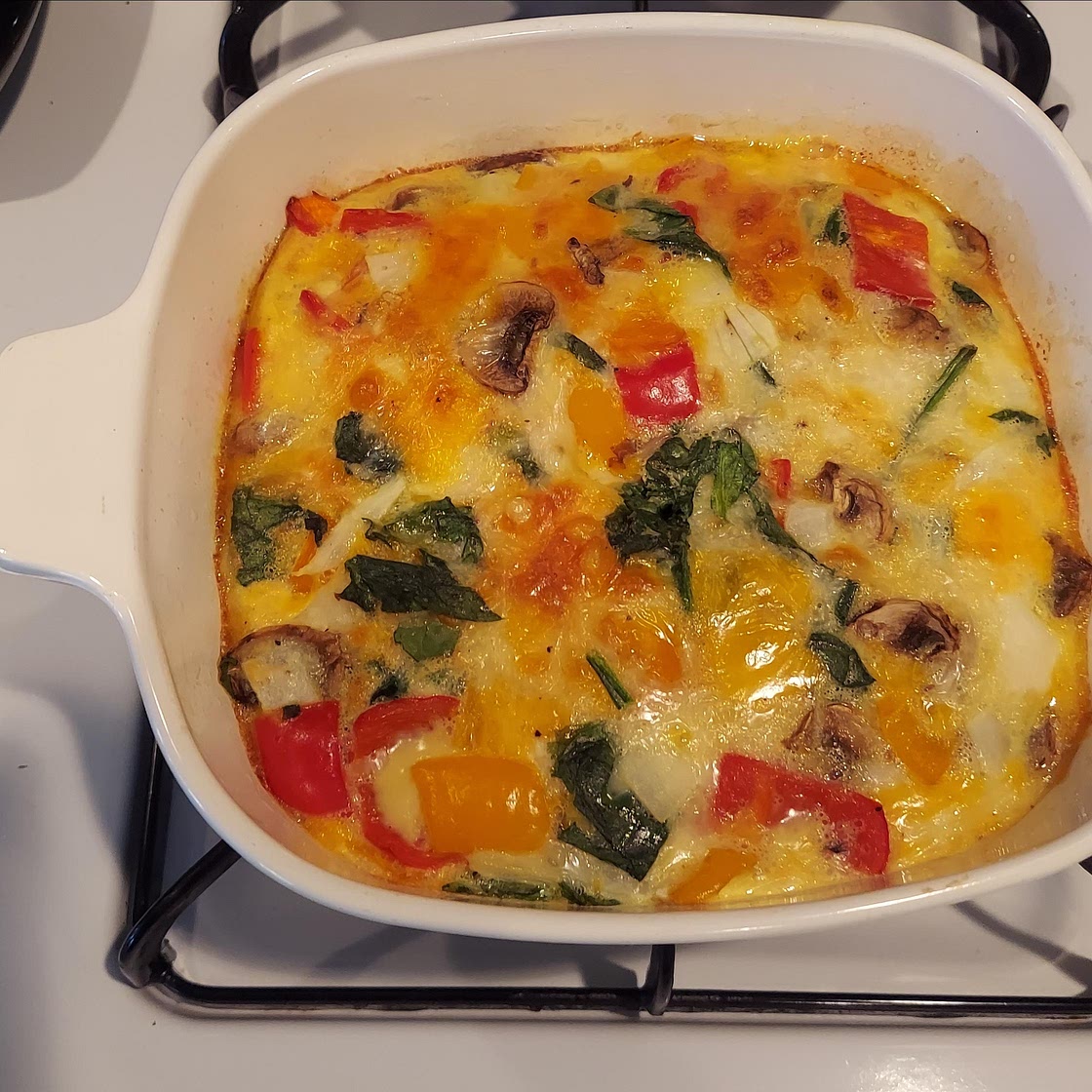 Crustless Spinach Quiche