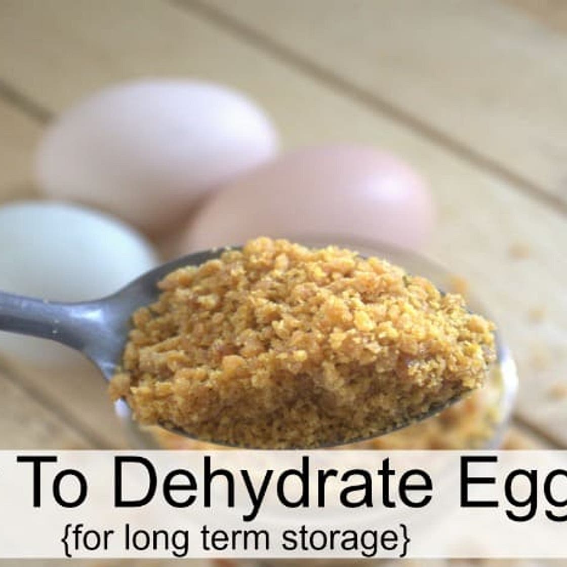 How to Dehydrate Eggs Steps