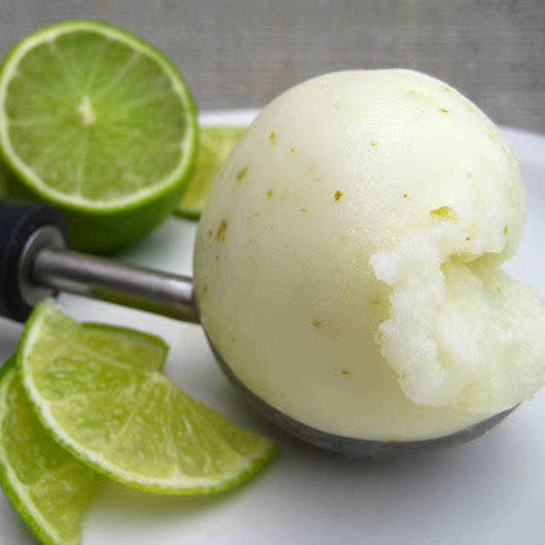 Smooth Homemade Lime Sorbet No Ice Cream Maker