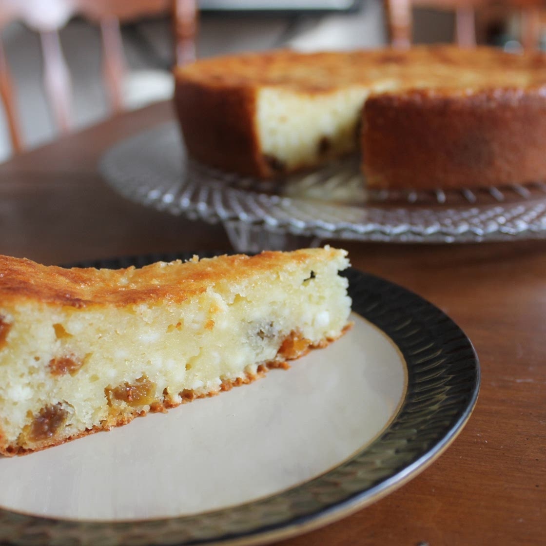 Lithuanian farmer’s cheese cake : Varškės pyragas