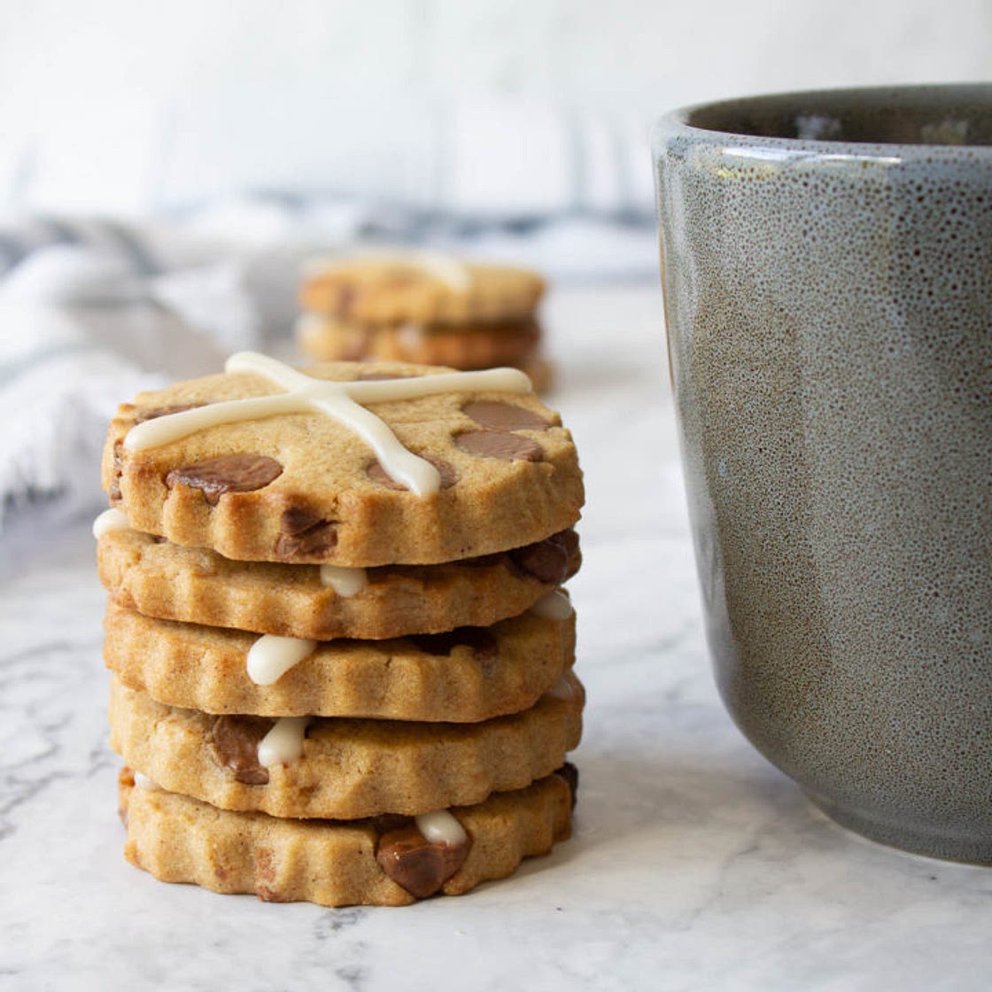 Hot Cross Bun Biscuits