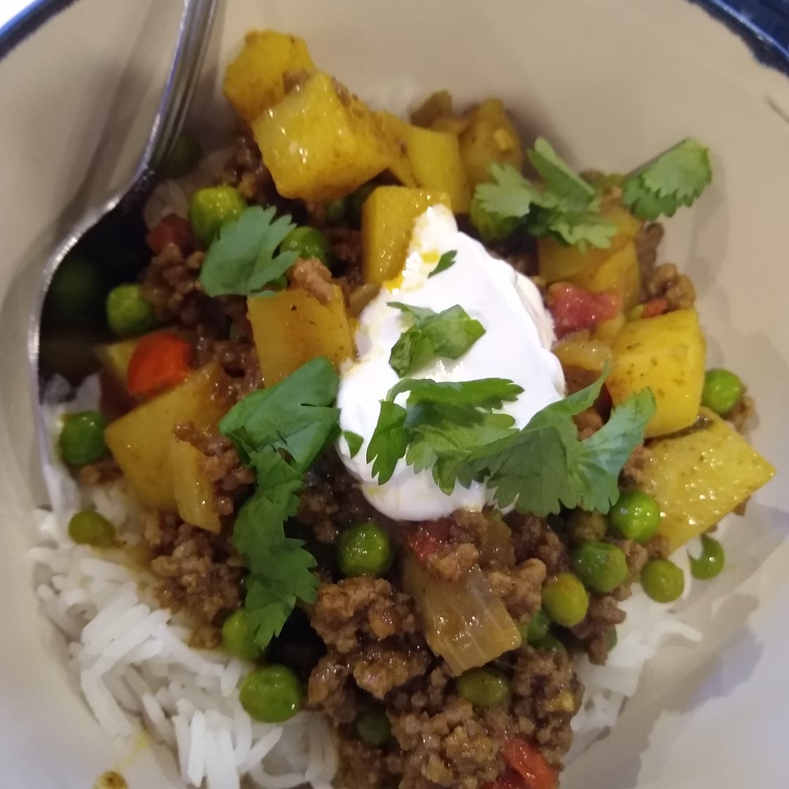 Keema Aloo (Ground Beef and Potatoes)