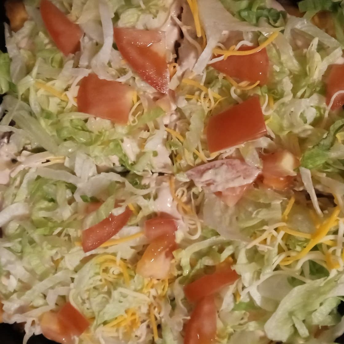 TACO PIE - an easy recipe for dinner! The secret sauce makes it over the top!