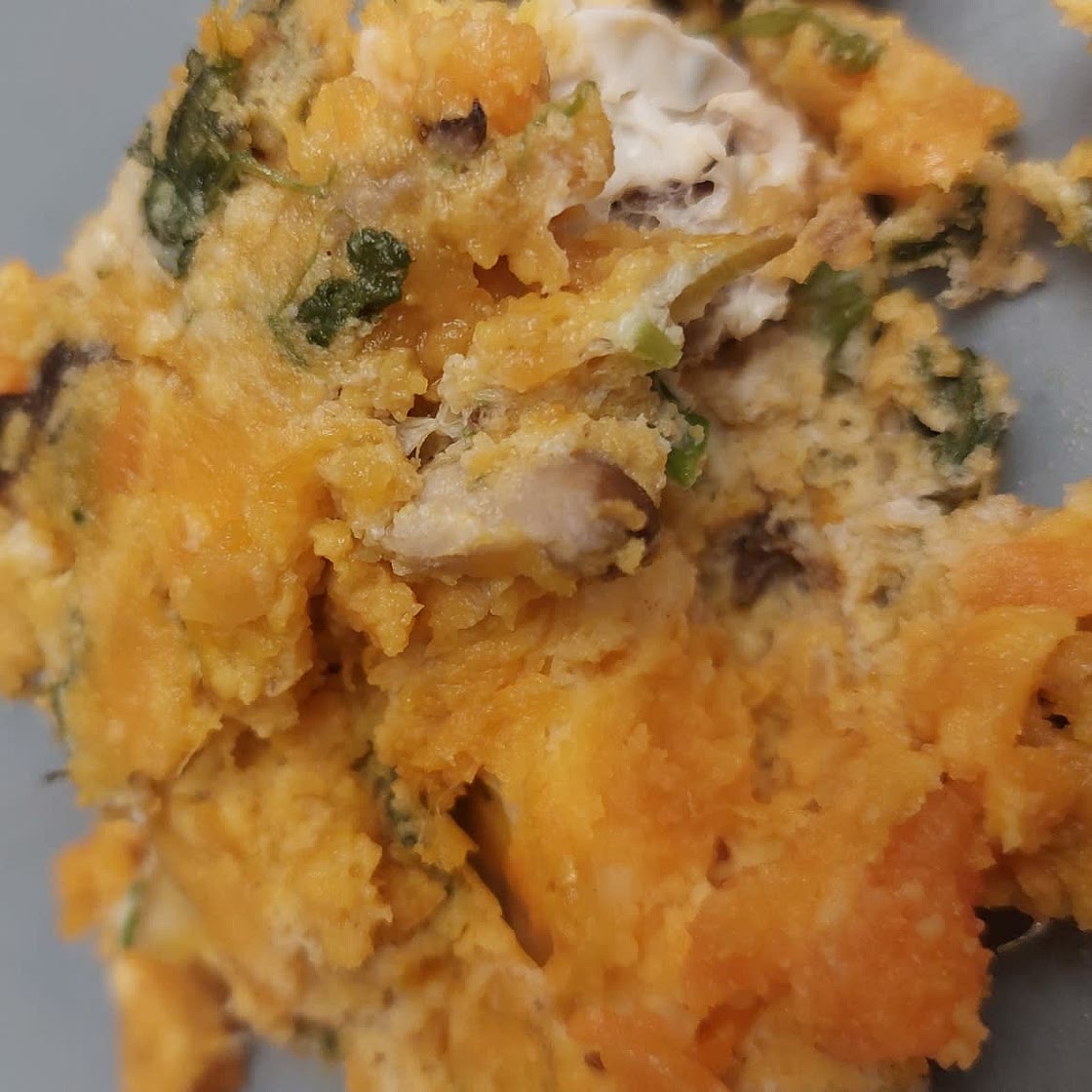 Sweet potato, spinach & feta tortilla