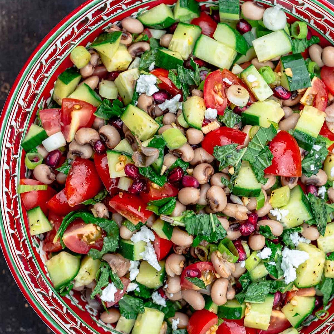Mediterranean Black Eyed Pea Salad