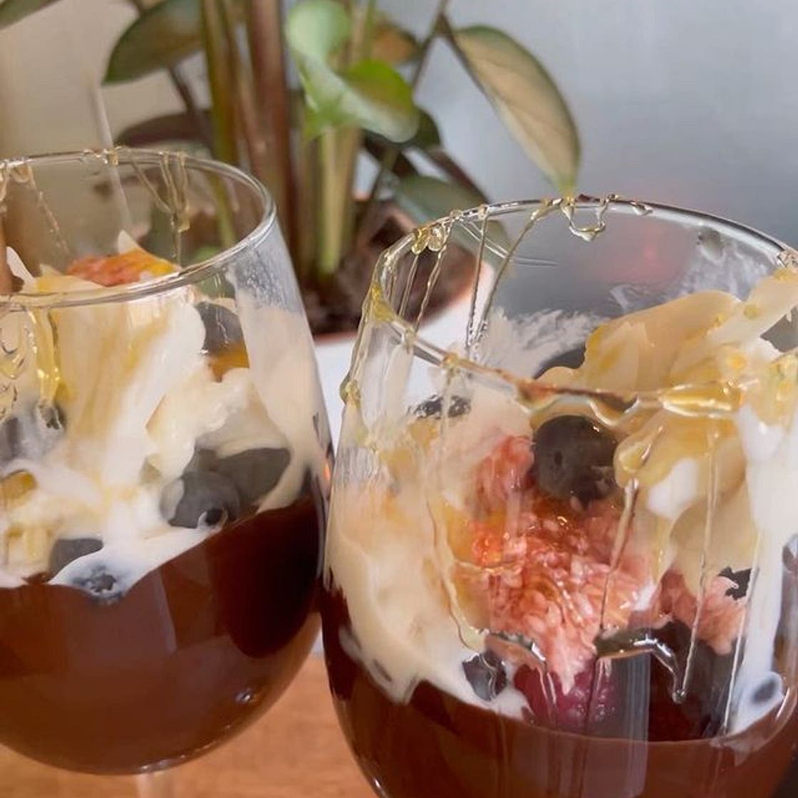 This is by far, one of my favourite dark chocolate puddings to make 1 and a half cups of almond milk 1/4 cup of coconut sugar 1/4 cup of dark cocoa powder 2 large tablespoons of organic corn flour Two tablespoons of water 1/4 teaspoons of vanilla essence P