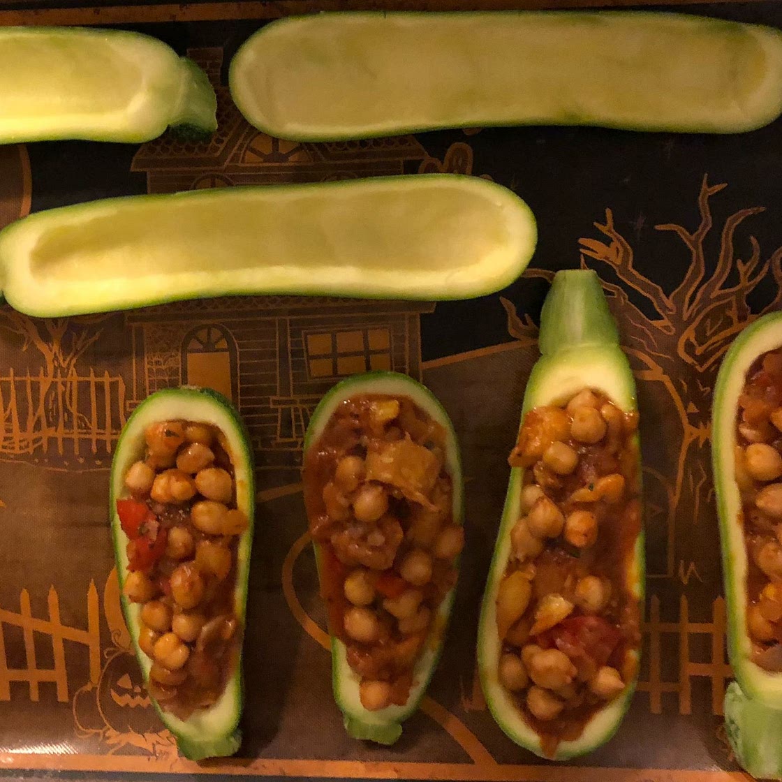 Vegan Stuffed Zucchini