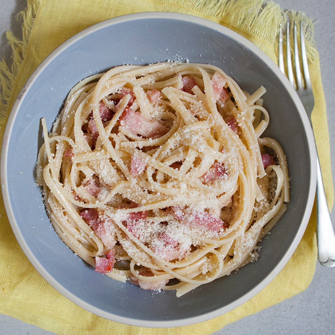 Microwave carbonara