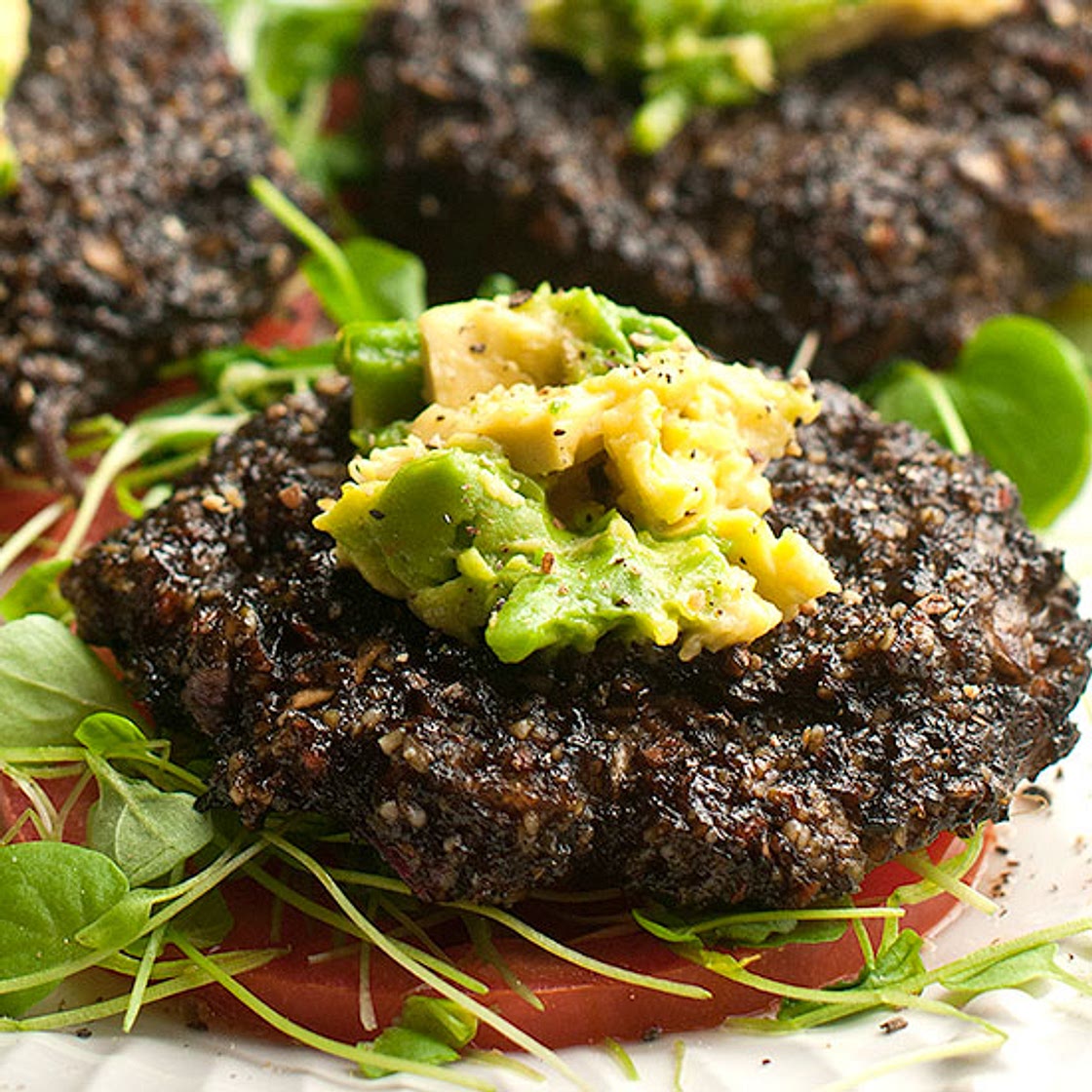 Raw Food Sweet Potato Mushroom Sliders - Rawmazing Raw and Cooked Vegan Recipes