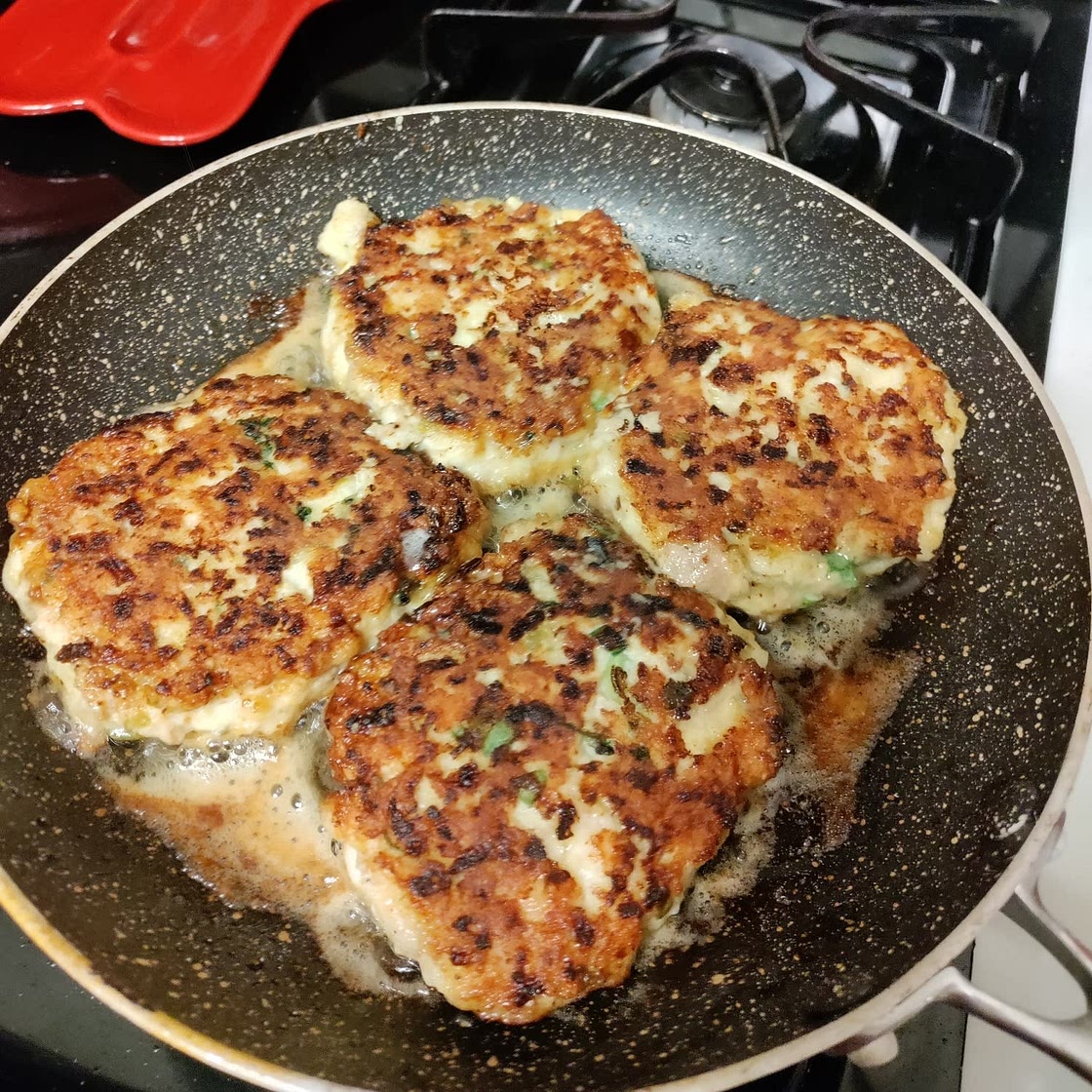Cheesy Chicken Fritters
