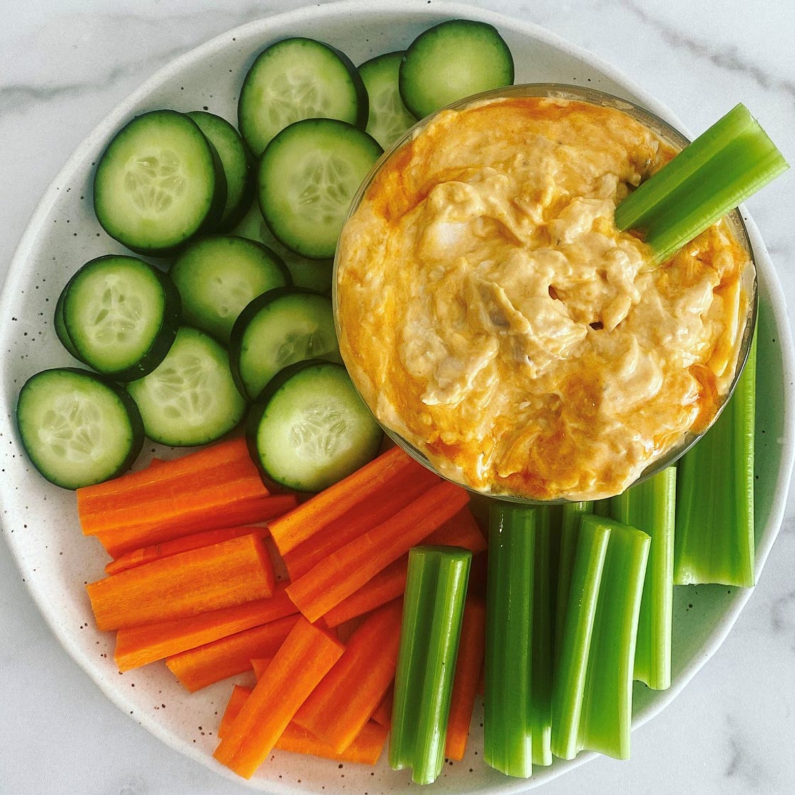 Greek Yogurt Buffalo Chicken Dip