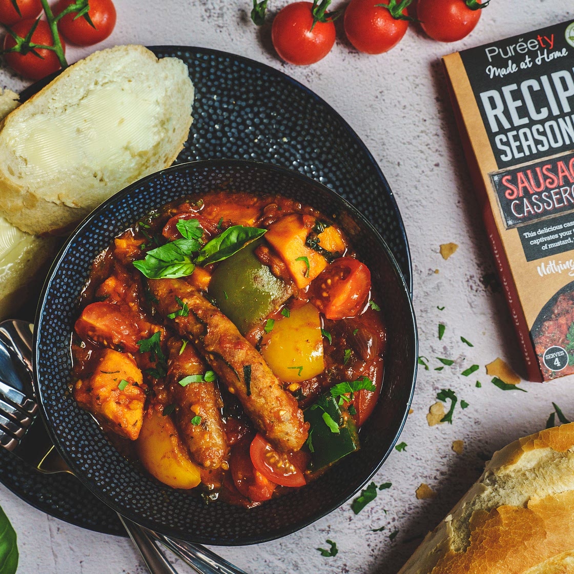 Gluten Free Mediterranean Sausage Casserole by Pureety