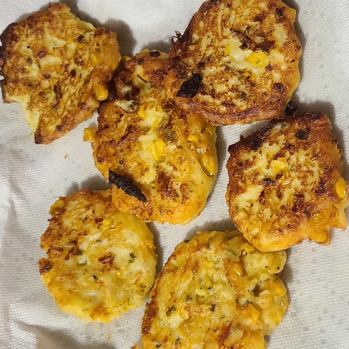 Corn and Cheddar Mashed Potato Fritters
