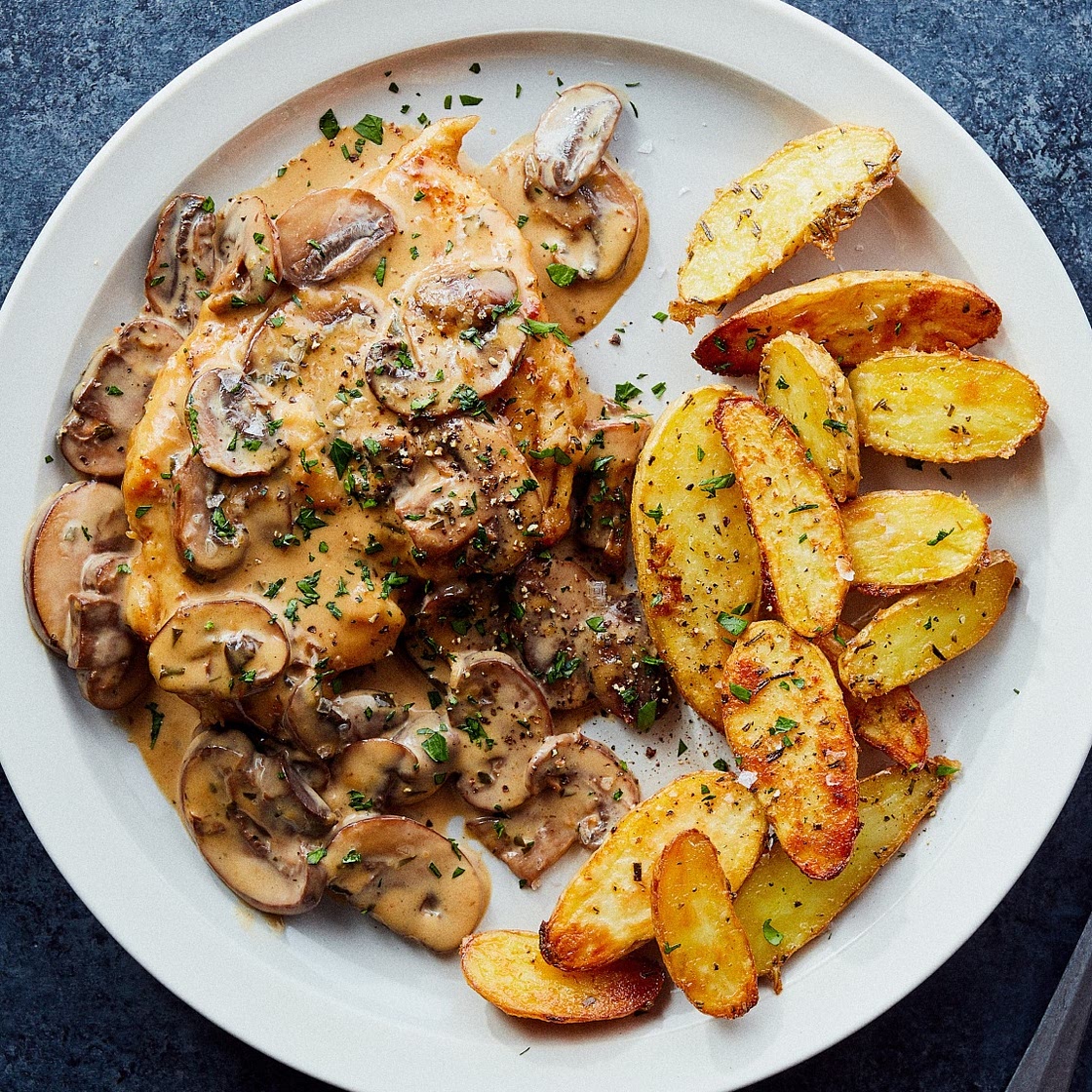 Chicken Marsala w/ Roasted Fingerling Potatoes
