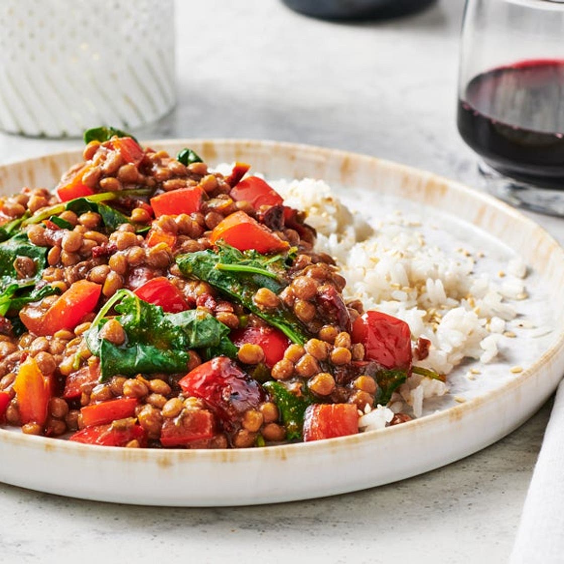 Comforting Lentils & Greens
