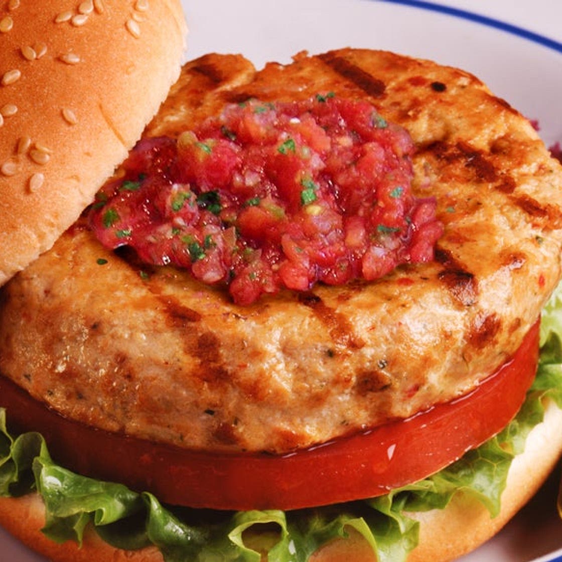 Tex-Mex Salmon Burgers with Salsa