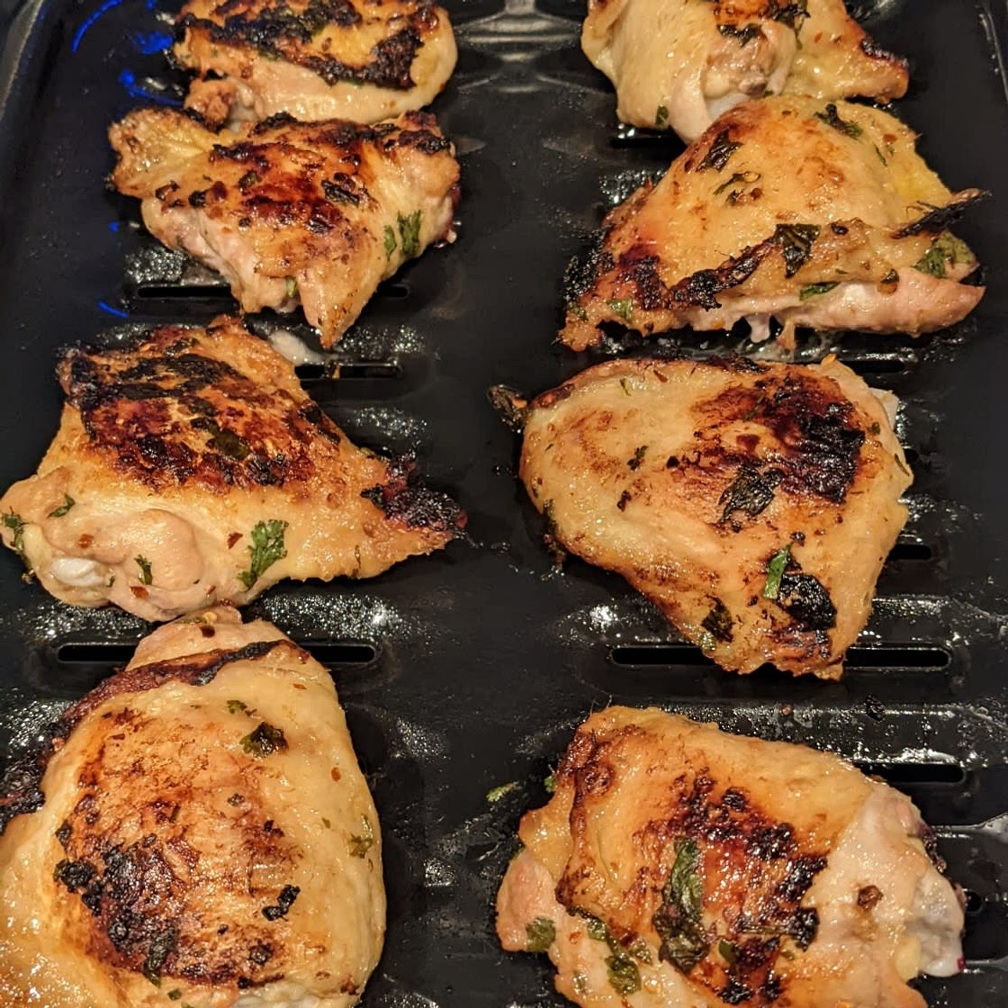Crispy Cilantro Lime Chicken Thighs
