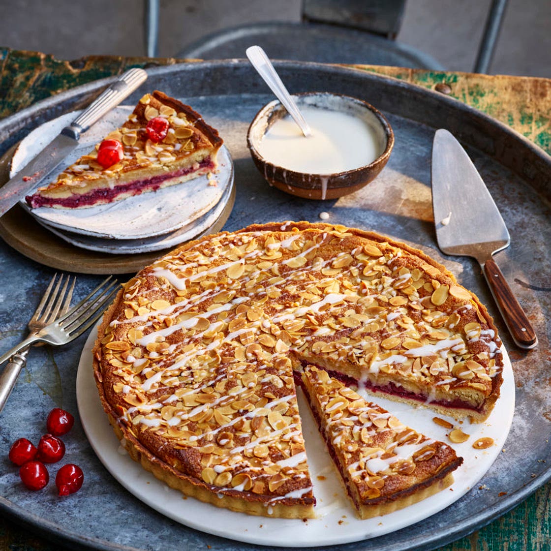 Plant Based Cherry Bakewell Tart - Avant-Garde Vegan