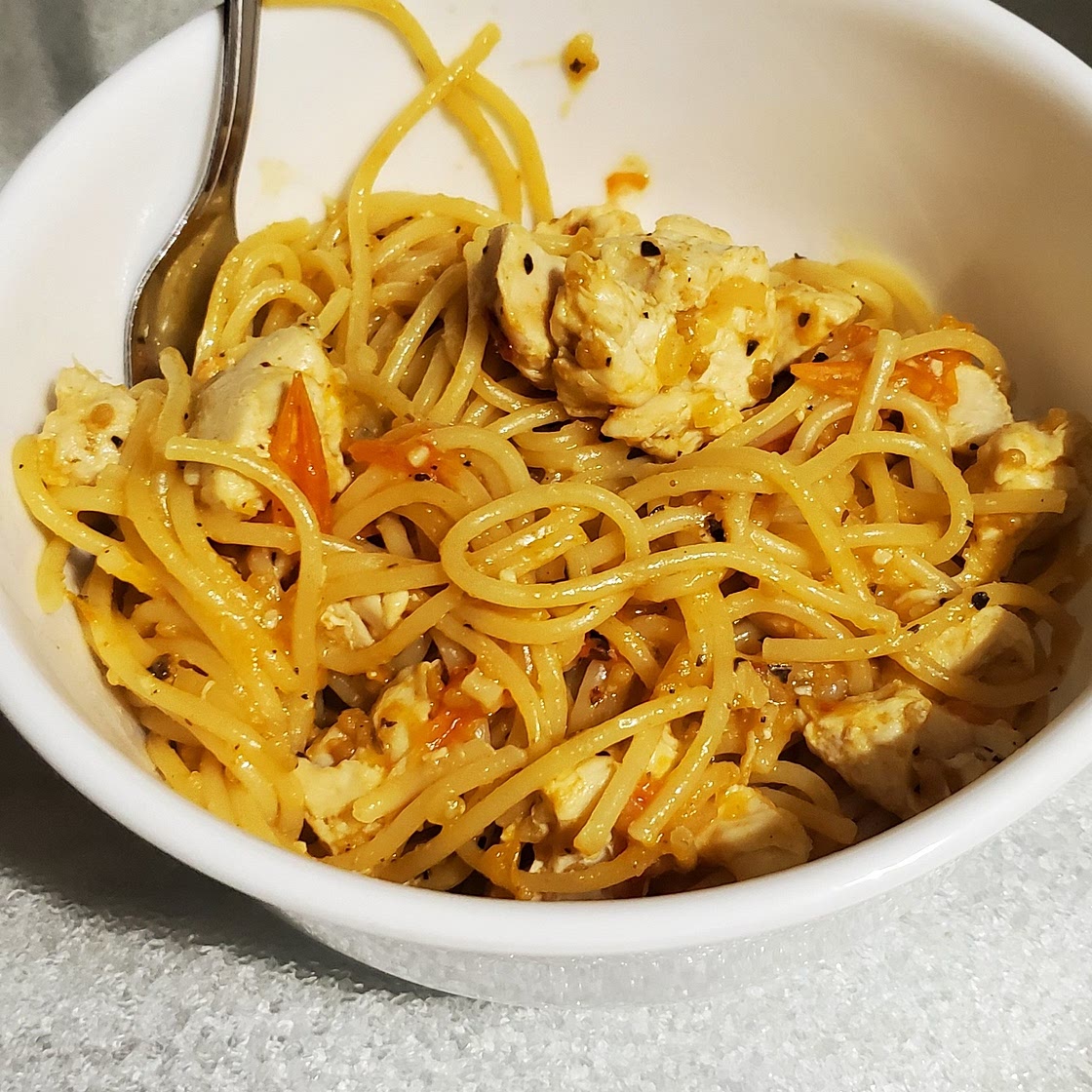One Pot Chicken Linguine Pasta