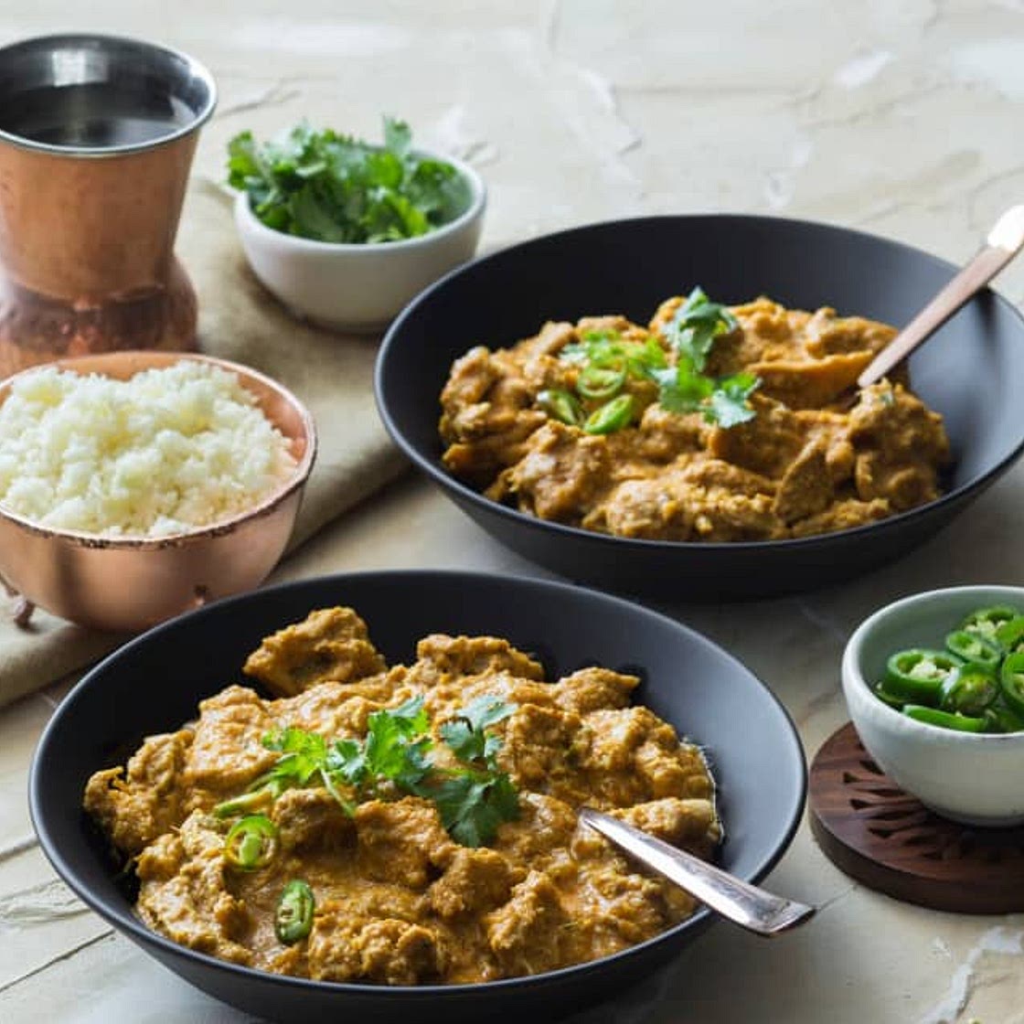 Creamy coconut chicken curry (TM6)