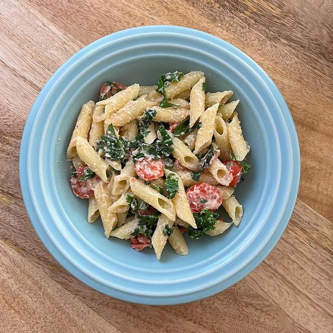 Creamy Kale Cashew Alfredo