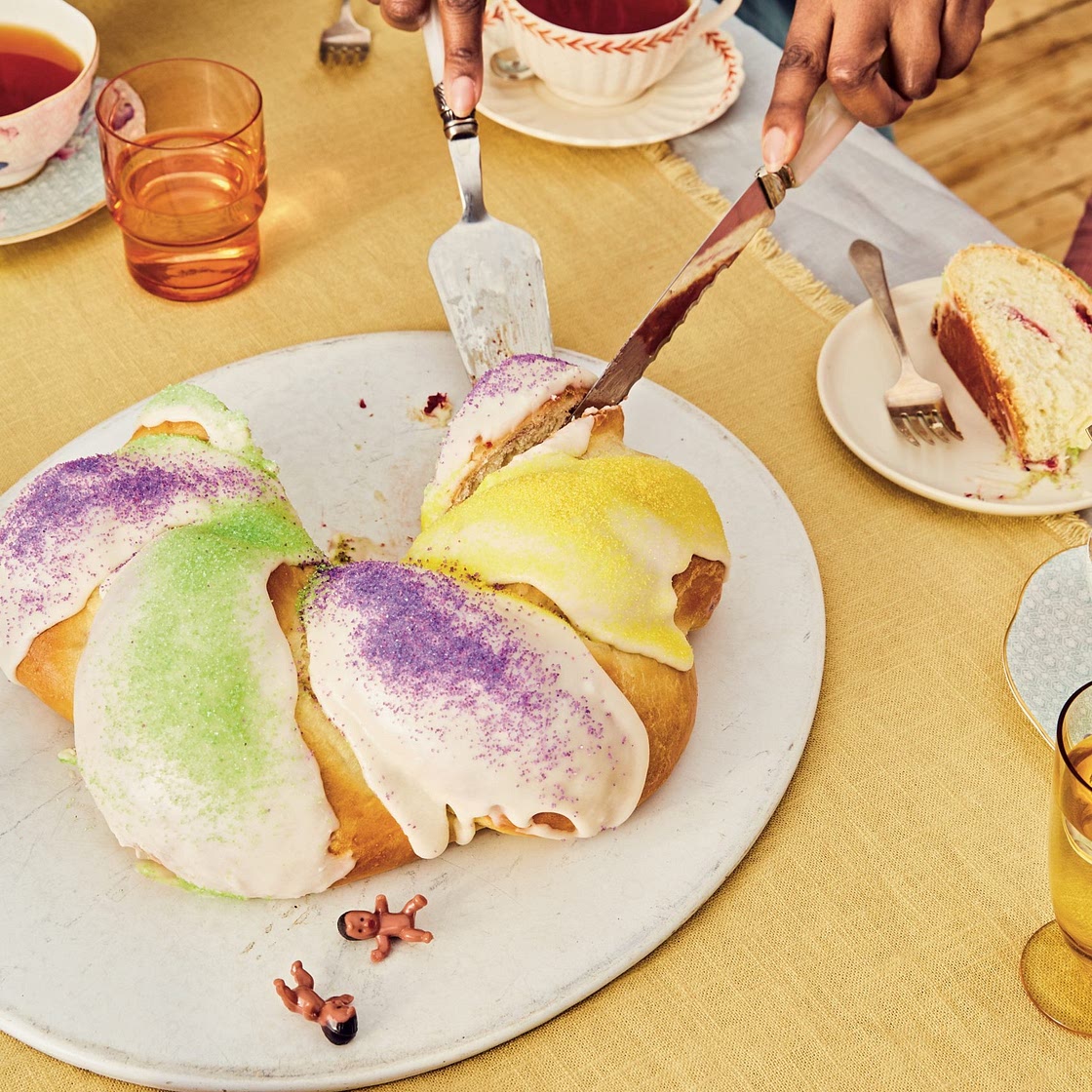 Blackberry Lemon King Cake