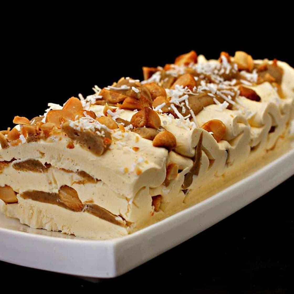 Caramel Viennetta Keto Cheesecake