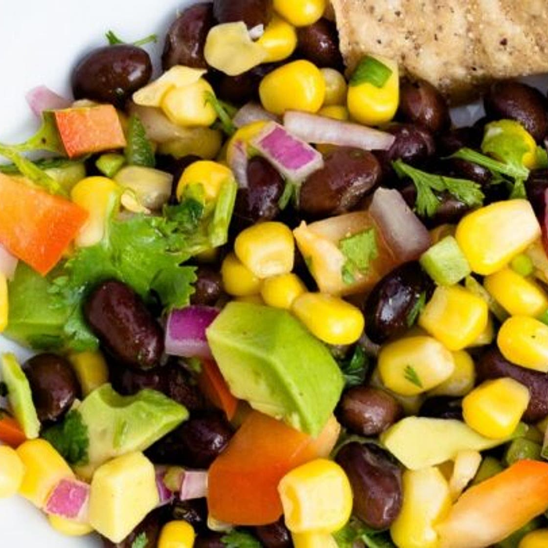 Black Bean and Corn Salsa with Avocado