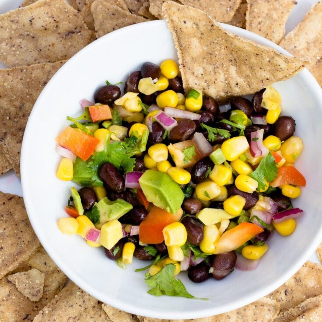 Black Bean and Corn Salsa with Avocado