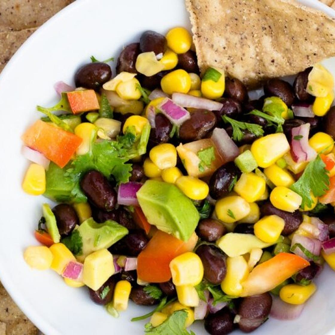 Black Bean and Corn Salsa with Avocado