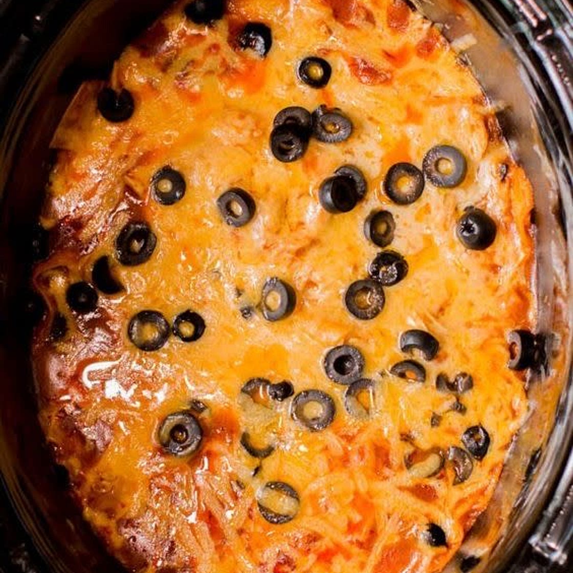 Slow Cooker Chicken Enchilada Casserole