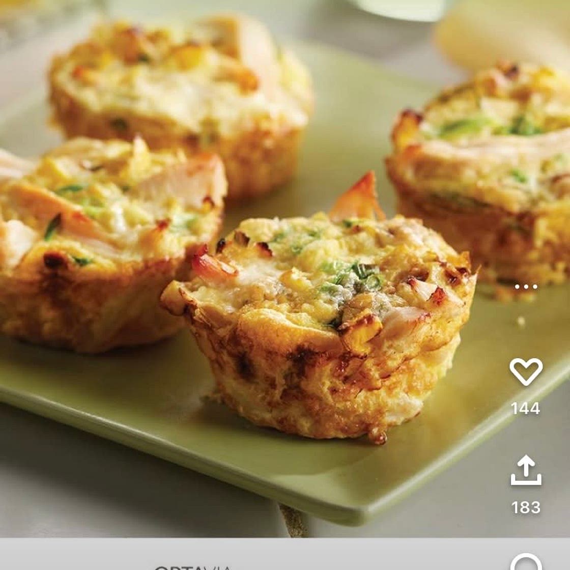 Chicken, Squash & Blue Cheese Mini Frittatas