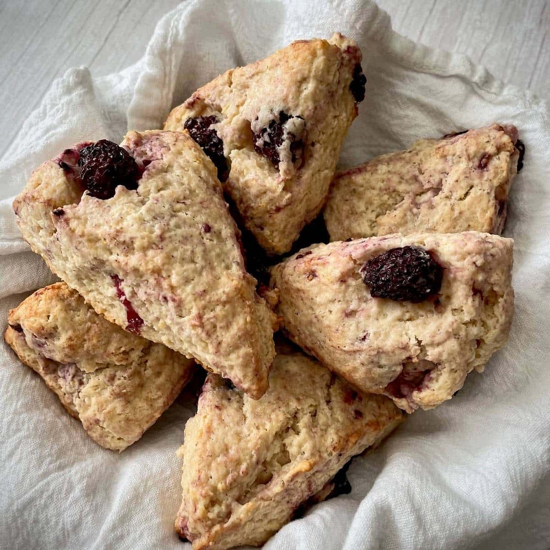 Vegan Blackberry Scones
