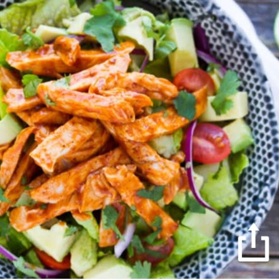 BBQ Chicken Salad with Avocado and Lime