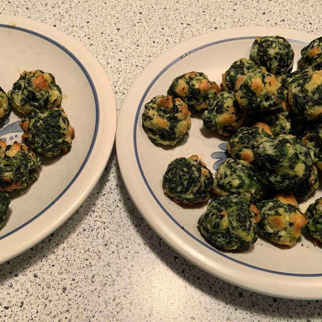 Low Protein Spinach Balls