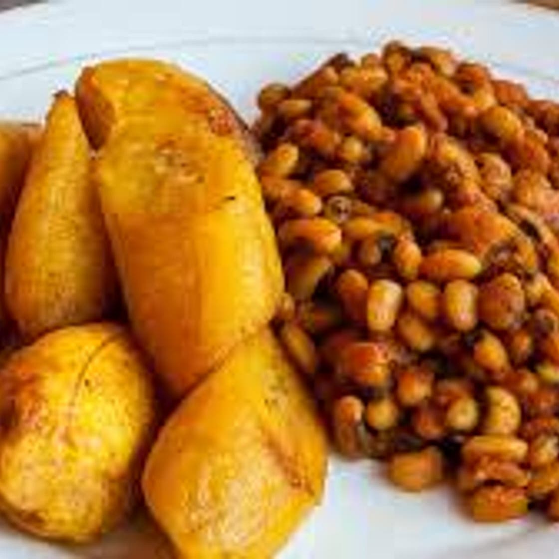 Beans, Scent leaf with Pap