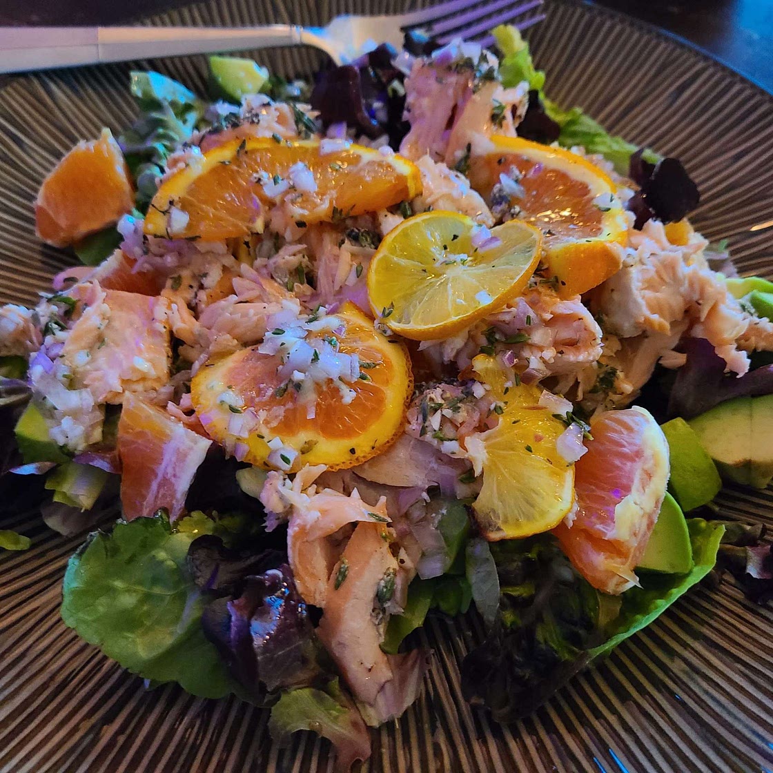Citrus Glazed Salmon Salad