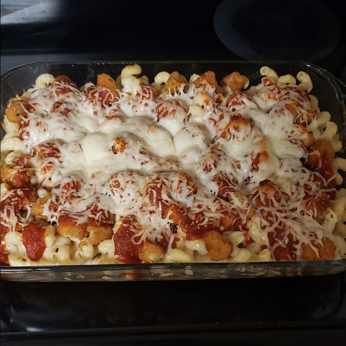 Chicken Parmesan Mac and Cheese