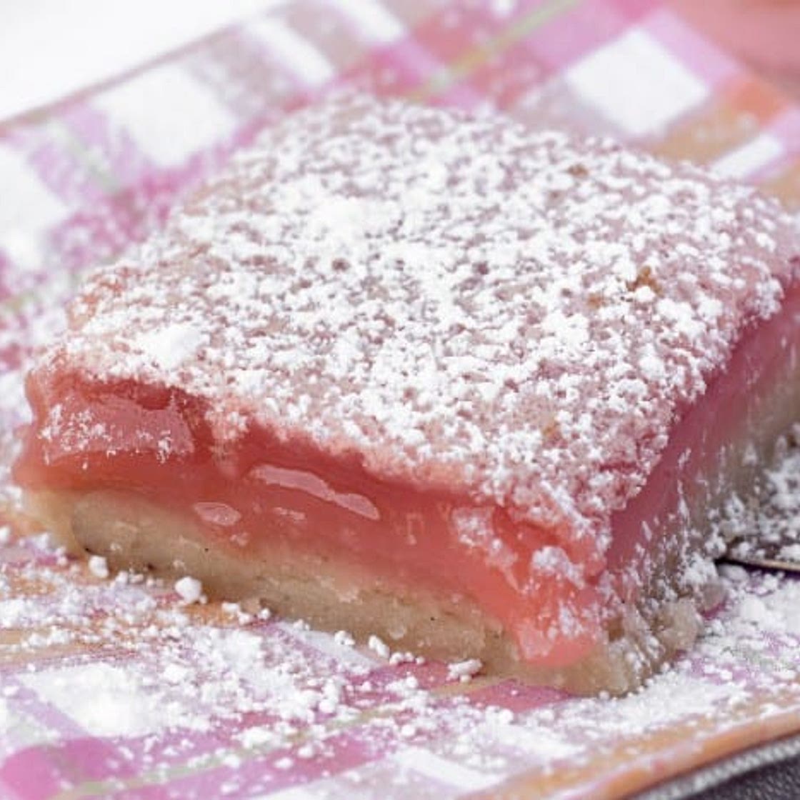 Hibiscus Lemon Bars