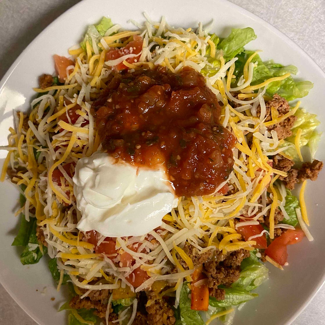 Tacoless taco salad 