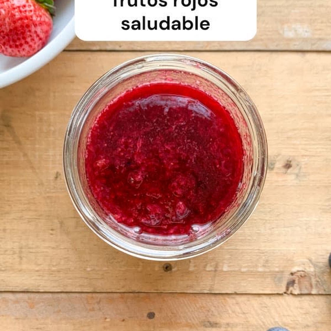 Mermelada de frutos rojos saludable