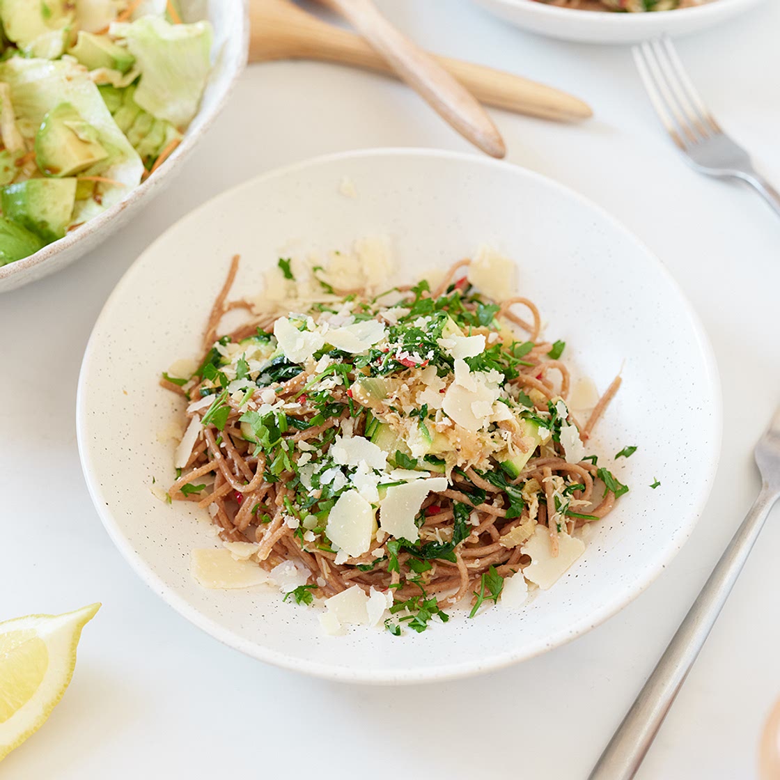 Chilli crab linguine recipe on Second Nature
