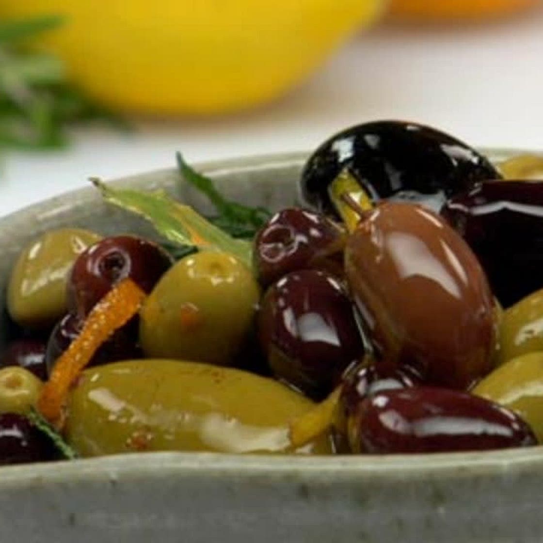 Warm Marinated Olives