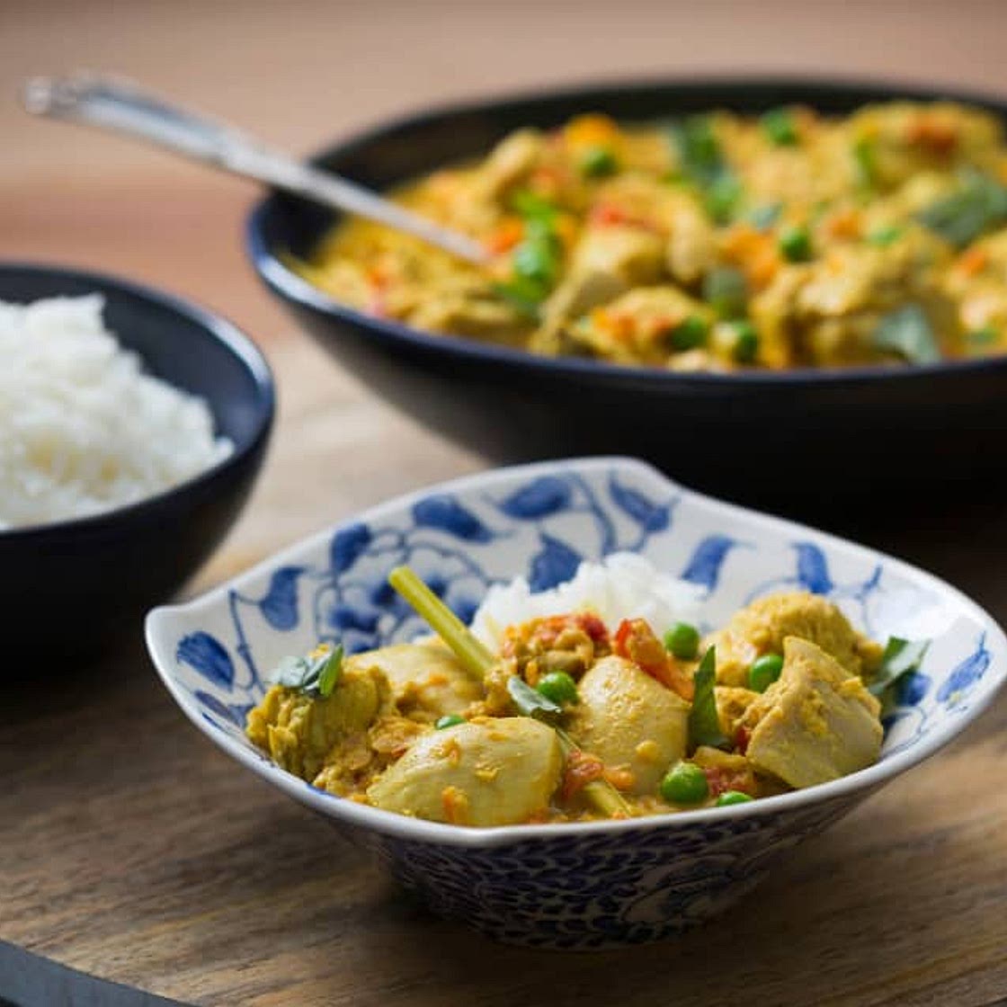 Quick chicken curry