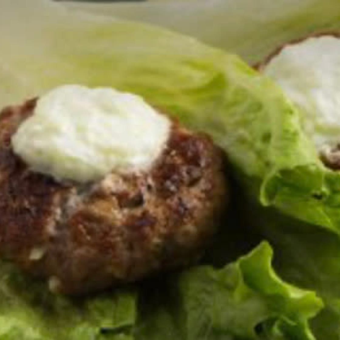 Broiled Greek Burgers with Lettuce Wraps