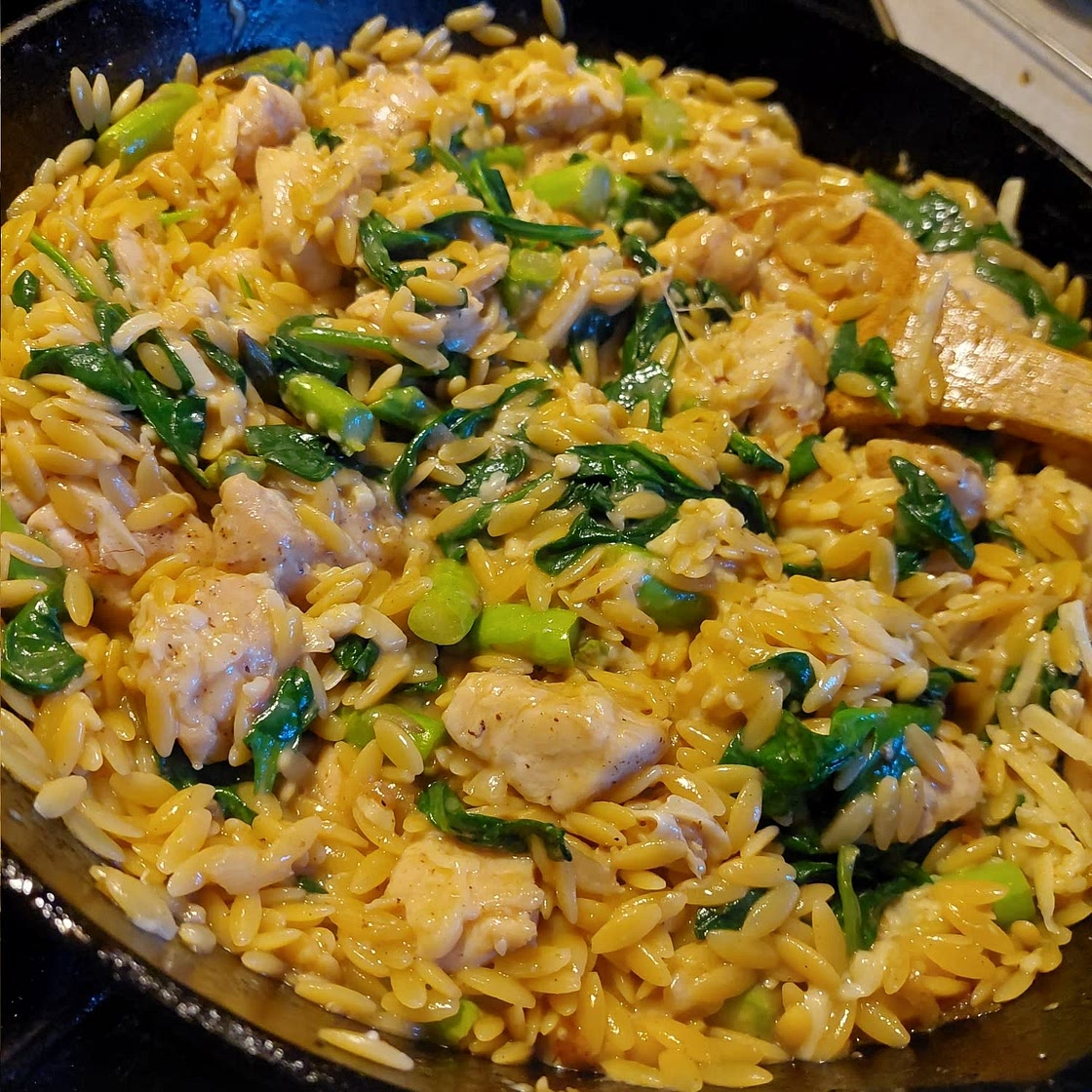 Lemon Chicken Orzo Pasta