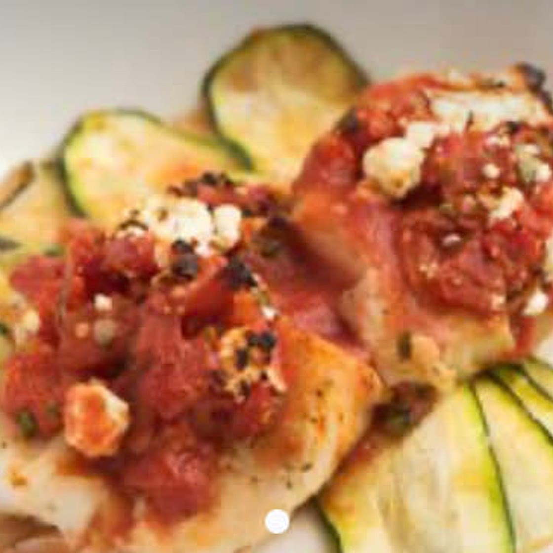 Baked Cod with Tomatoes & Feta