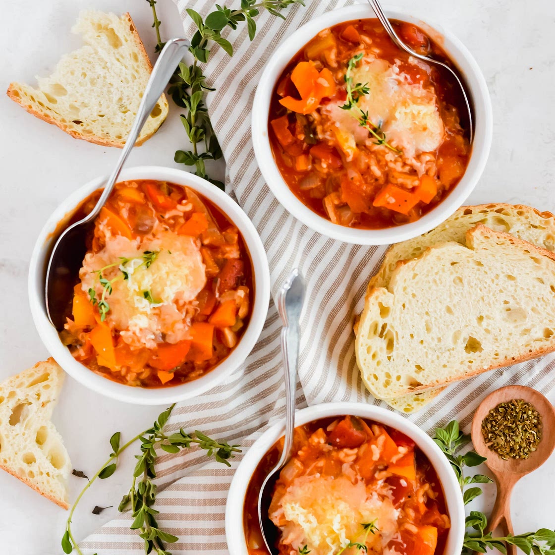 Vegetarian Stuffed Pepper Soup Recipe