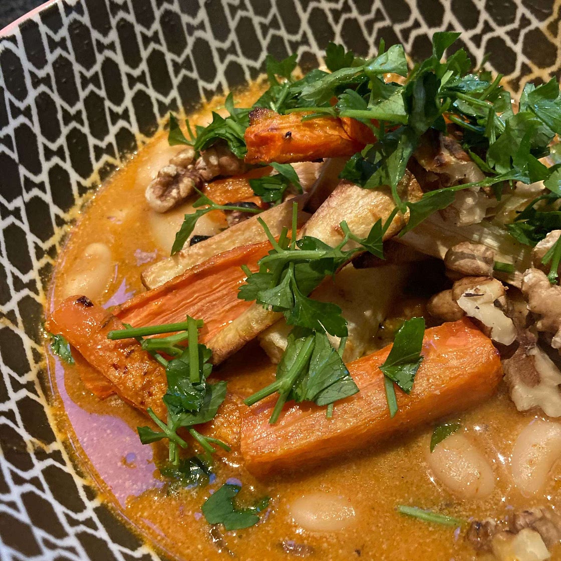 Mushroom Stroganoff and Roasted Roots - PlantBased Magazine