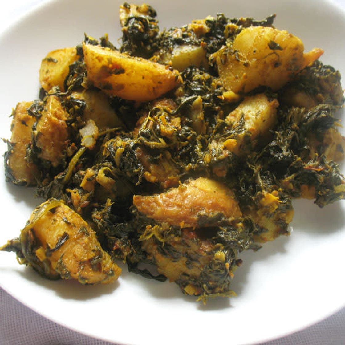Saag Aloo Emmie lou style